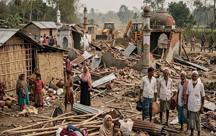 আসামে ১১০০ মুসলিম পরিবার উচ্ছেদ/ভেঙে ফেলা হয়েছে ১০ মসজিদ