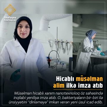 Hicablı Müsəlman Alimə Xanım İlkə İmza Atıb