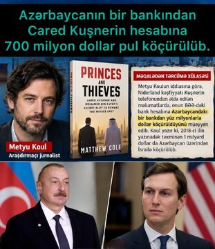 ABŞ-dan İlham Əliyev haqqında sensasion məlumat: Azərbaycandan Cared Kuşnerin hesabına 700 milyon dolları kim köçürüb?