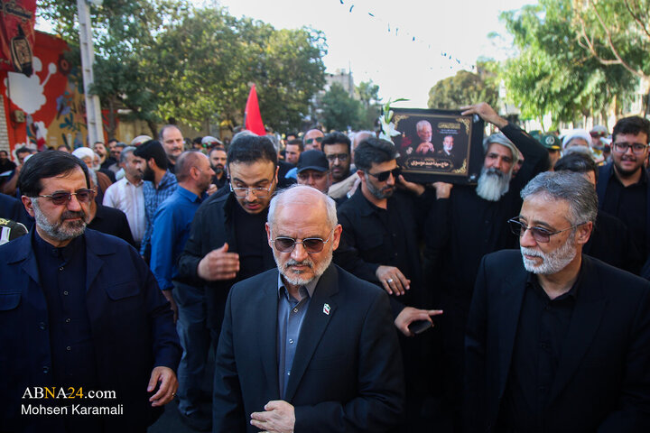 تشییع پیکر پدر شهید سپهبد سید عبدالرحیم موسوی
