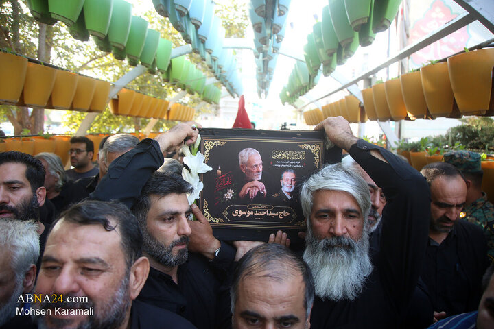 تشییع پیکر پدر شهید سپهبد سید عبدالرحیم موسوی
