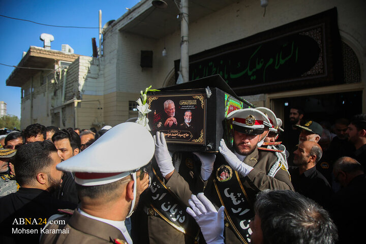 تشییع پیکر پدر شهید سپهبد سید عبدالرحیم موسوی