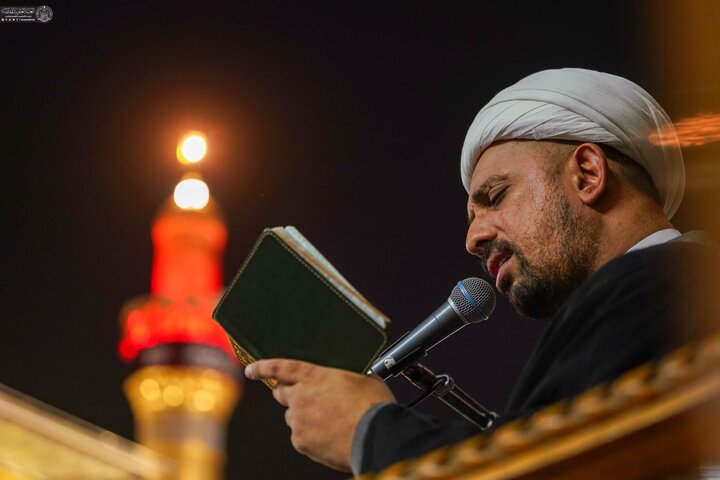 The Holy Alawi Shrine has been draped in black to mark the martyrdom anniversary of Lady Fatimah al-Zahra (SA).