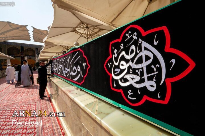 حال‌وهوای حرم مطهر امام علی(ع) در ایام فاطمیه