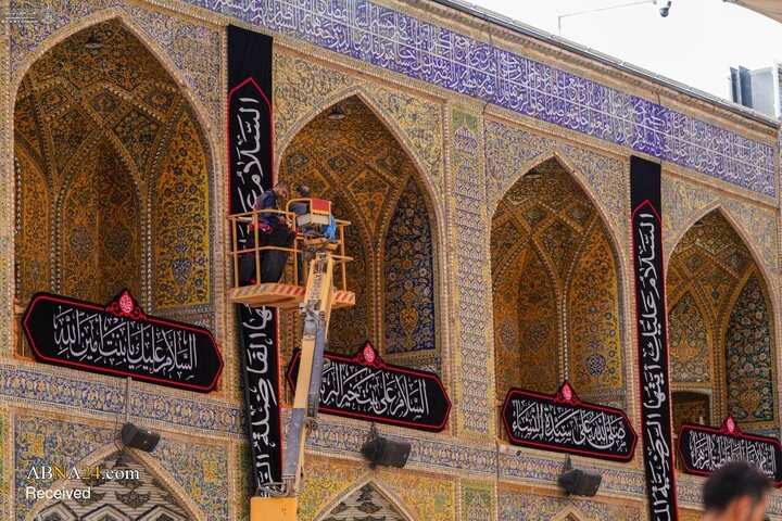 حال‌وهوای حرم مطهر امام علی(ع) در ایام فاطمیه