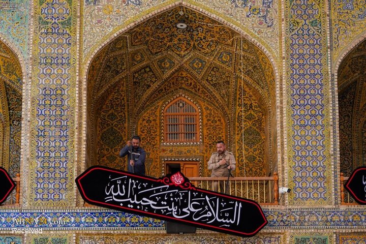 حال‌وهوای حرم مطهر امام علی(ع) در ایام فاطمیه