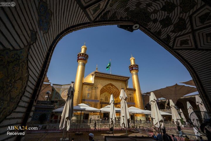 حال‌وهوای حرم مطهر امام علی(ع) در ایام فاطمیه