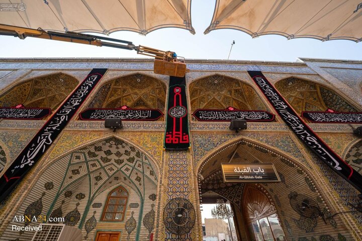 حال‌وهوای حرم مطهر امام علی(ع) در ایام فاطمیه