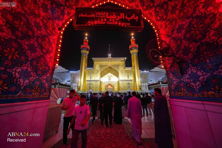 حال‌وهوای حرم مطهر امام علی(ع) در ایام فاطمیه
