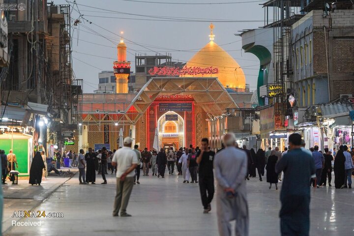 حال‌وهوای حرم مطهر امام علی(ع) در ایام فاطمیه