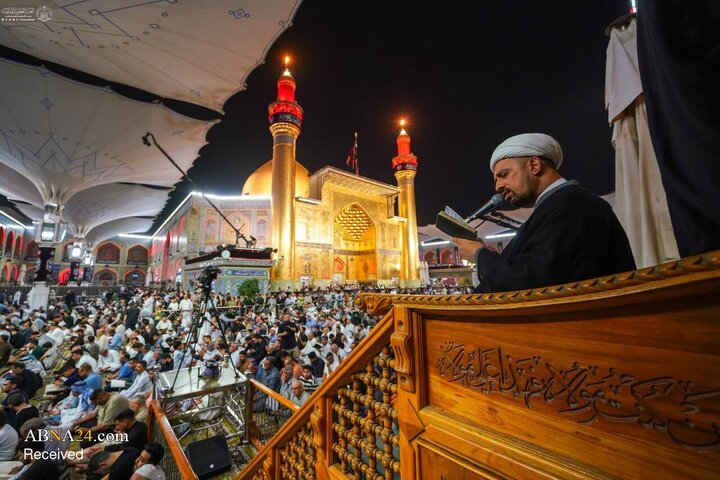 حال‌وهوای حرم مطهر امام علی(ع) در ایام فاطمیه