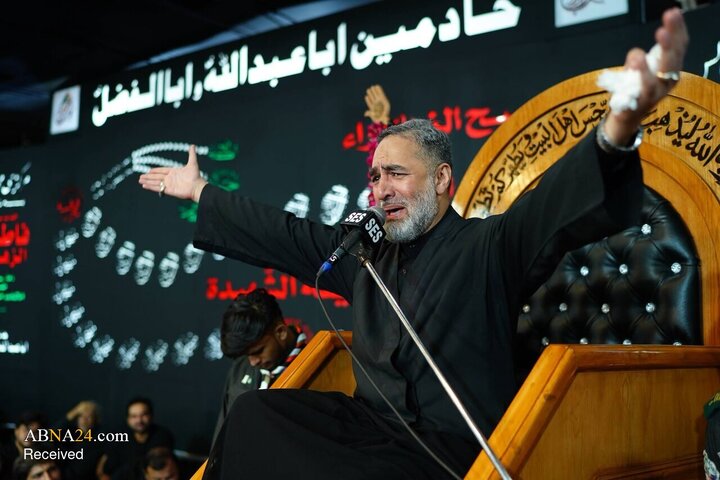 اجتماع گسترده عزاداران فاطمی در کراچی با شعار «لبیک یا زهرا»