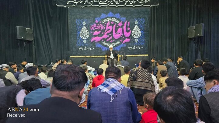 مراسم عزاداری سالروز شهادت حضرت فاطمه زهرا(س) در مزارشریف افغانستان
