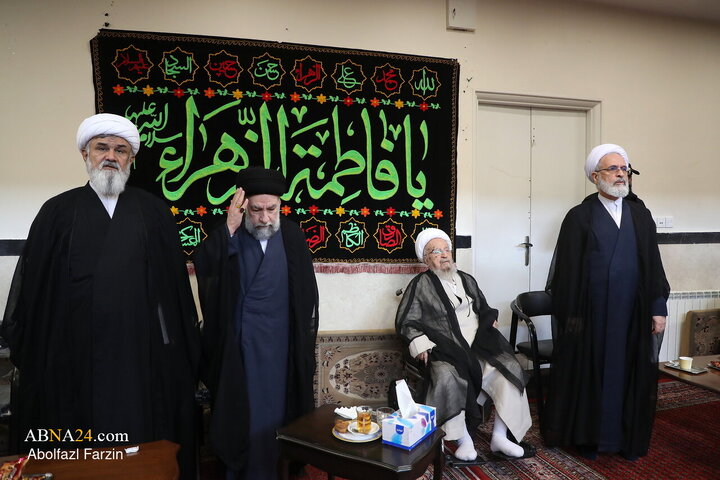 مجلس سوگواری ایام فاطمیه با حضور آیت‌الله مکارم شیرازی