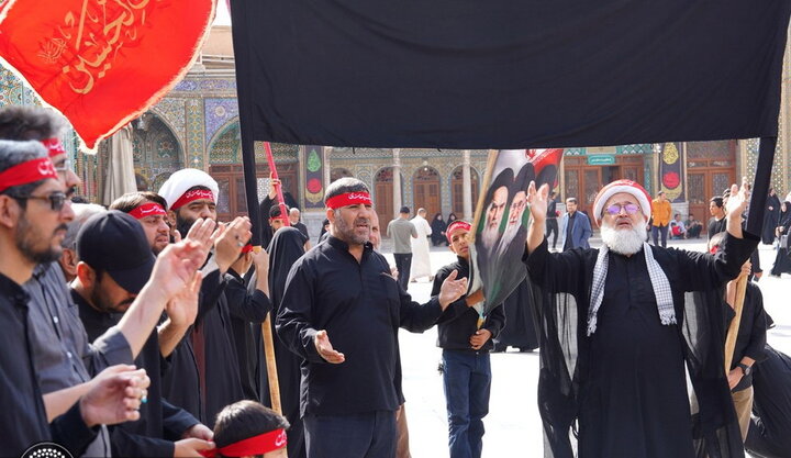 میزبانی حرم فاطمی از هیئات عزاداری شهادت حضرت زهرا(س)