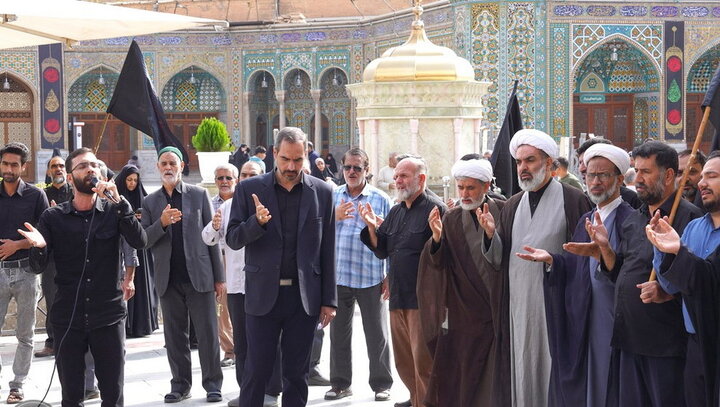 میزبانی حرم فاطمی از هیئات عزاداری شهادت حضرت زهرا(س)