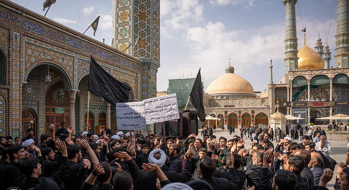 میزبانی حرم فاطمی از هیئات عزاداری شهادت حضرت زهرا(س)