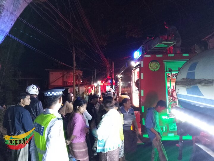 တောင်ကြီးတွင် မီးပုံးပျံယမ်း ပေါက်ကွဲမီးလောင်မှုဖြစ်ပွားပြီး အသက် ၁၄ နှစ်အရွယ် ကျောင်းသားတစ်ဦး သေဆုံး၊ ၃ ဦး ဒဏ်ရာရ ။ ။ Photos
