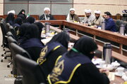 تقرير مصور/ الأمين العام للمجمع العالمي لأهل البيت(ع) يستقبل ناشطات قرآنية من كركوك العراقية