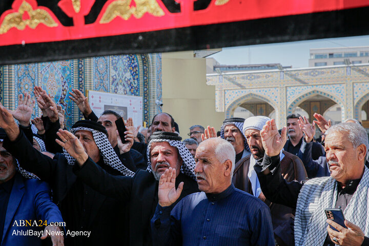Photos: Mourning of Razavi pilgrims, Imam Ali servants during Fatimiyya days