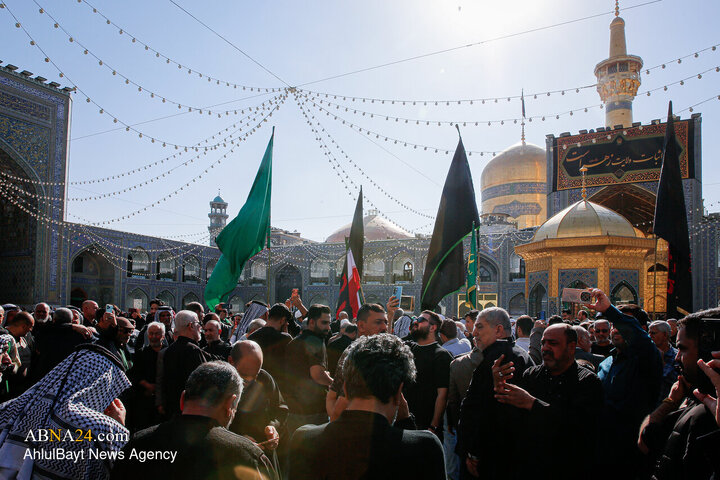 Photos: Mourning of Razavi pilgrims, Imam Ali servants during Fatimiyya days