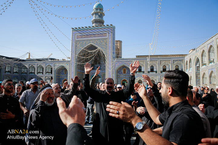Photos: Mourning of Razavi pilgrims, Imam Ali servants during Fatimiyya days