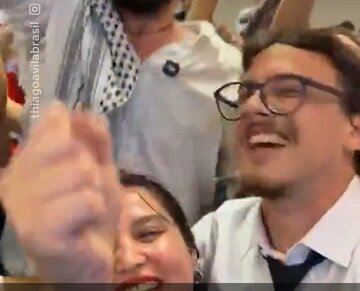 Video| Reaksyon ng isang tagasuporta ng Palestina