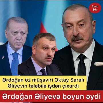 Bu da belə! Ərdoğan Əliyevin tələbi qarşısında sındı