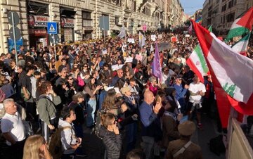 Protests Across Italy Oppose Express Solidarity with Palestine, Iran and Lebanon