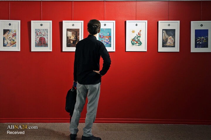 Photos: Opening of illustration exhibition "Together for Iran"