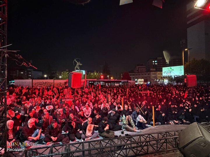 گزارش تصویری/ عزاداری فاطمیه در میدان ونک تهران
