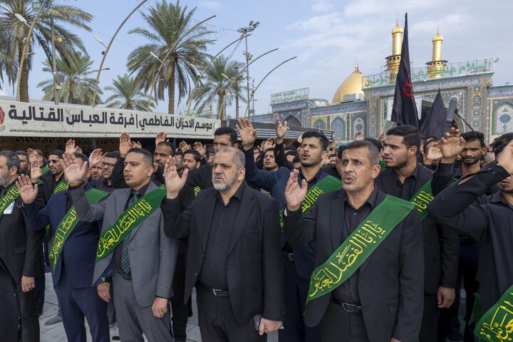 Through a unified funeral procession, staff of two holy shrines commemorate martyrdom of Lady Fatima az-Zahra