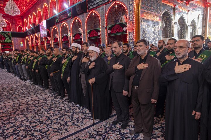 Through a unified funeral procession, staff of two holy shrines commemorate martyrdom of Lady Fatima az-Zahra