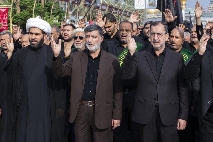 Through a unified funeral procession, staff of two holy shrines commemorate martyrdom of Lady Fatima az-Zahra