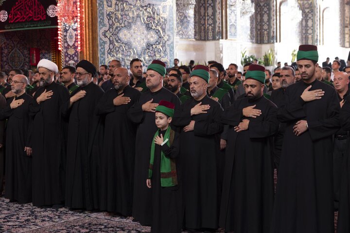 Through a unified funeral procession, staff of two holy shrines commemorate martyrdom of Lady Fatima az-Zahra