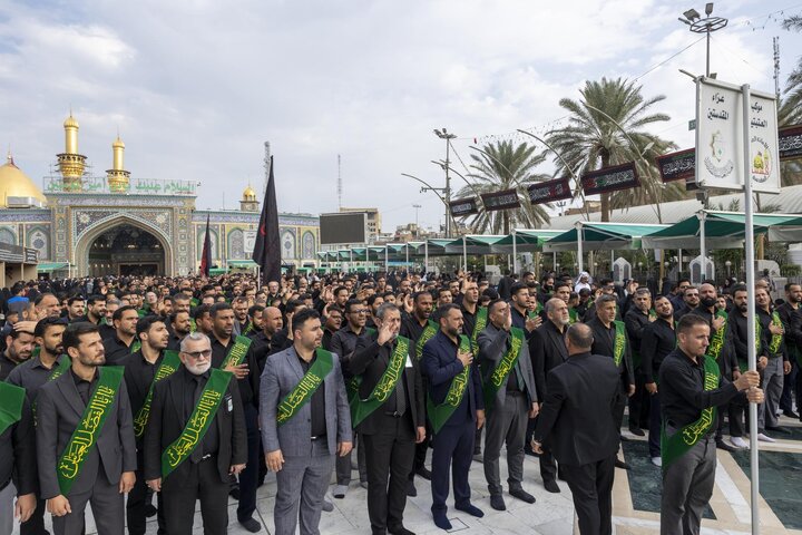 Through a unified funeral procession, staff of two holy shrines commemorate martyrdom of Lady Fatima az-Zahra