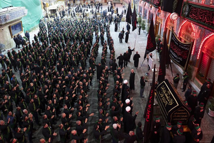 Through a unified funeral procession, staff of two holy shrines commemorate martyrdom of Lady Fatima az-Zahra