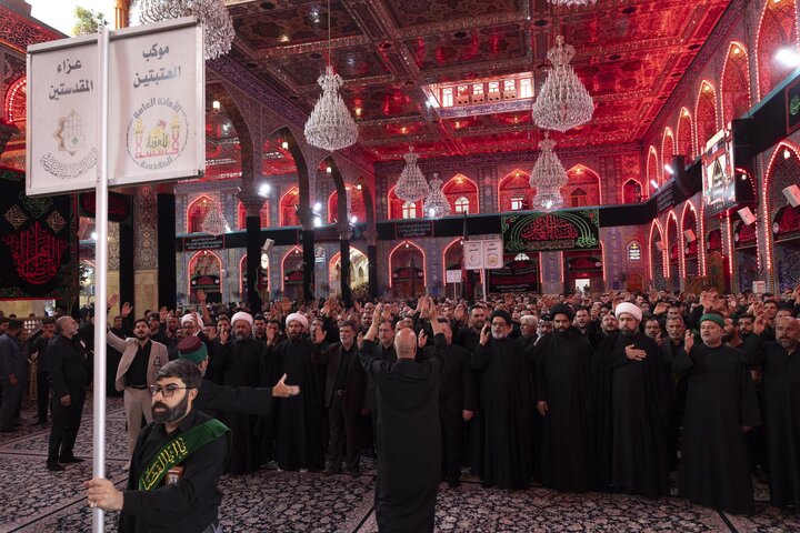 Through a unified funeral procession, staff of two holy shrines commemorate martyrdom of Lady Fatima az-Zahra