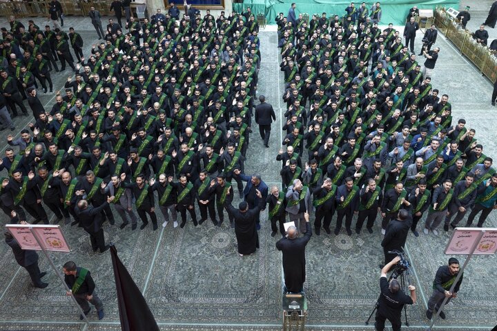 Through a unified funeral procession, staff of two holy shrines commemorate martyrdom of Lady Fatima az-Zahra