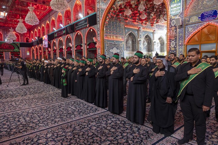 Through a unified funeral procession, staff of two holy shrines commemorate martyrdom of Lady Fatima az-Zahra