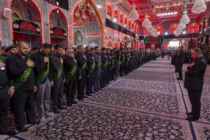 Through a unified funeral procession, staff of two holy shrines commemorate martyrdom of Lady Fatima az-Zahra