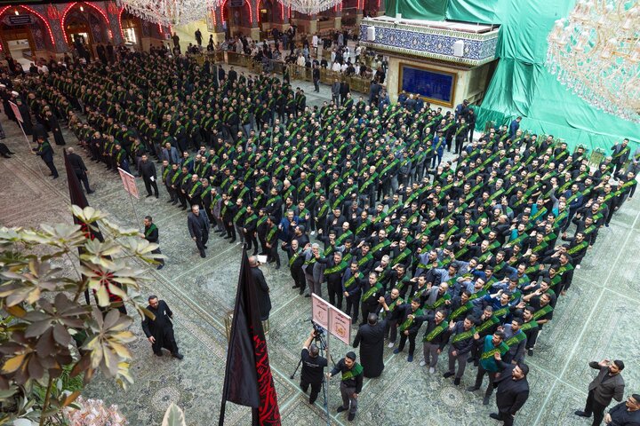 Through a unified funeral procession, staff of two holy shrines commemorate martyrdom of Lady Fatima az-Zahra
