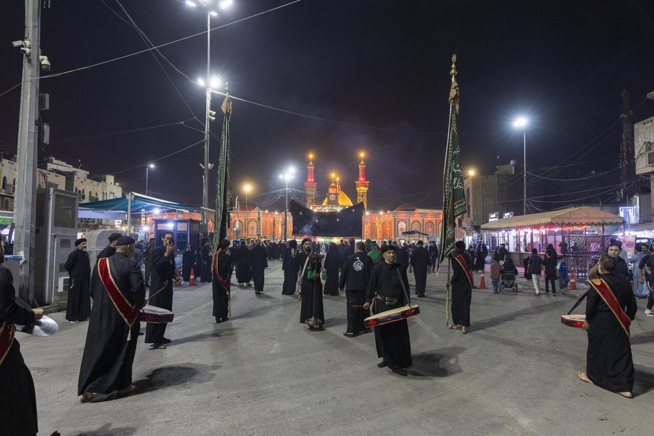 Mourning processions continue in Karbala for Lady Fatima az-Zahra