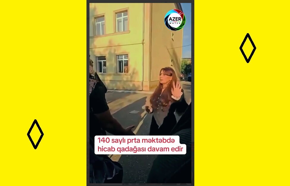 Видео \ 140 сајлы орта мәктәбдә дә әлијевләр сүлалә режиминин ганунсуз Һиҹаб гадағасы давам едир