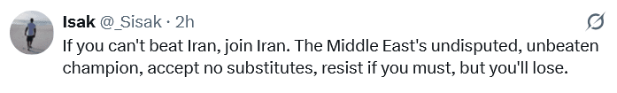 ایران خطے کی سپر پاور ہے، ایکس کے غیر ملکی صارفین