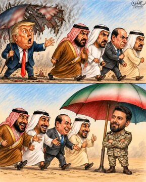 Karikatura \ İmam Xameneinin İslam Birliyi çağırışı şəhadətindən sonra qəbul edildi