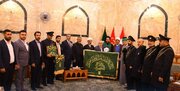 Photos: Servants of Hazrat Masoumeh holy shrine meet with official of Hazrat Abbas shrine