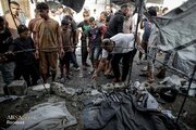 Informe fotográfico | Ataque de un dron israelí contra el barrio de al-Rimal, en Gaza