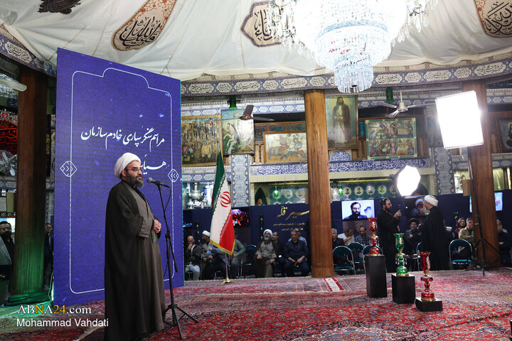 مراسم سنگرسپاری خادم سازمان هیأت و تشکل‌های دینی