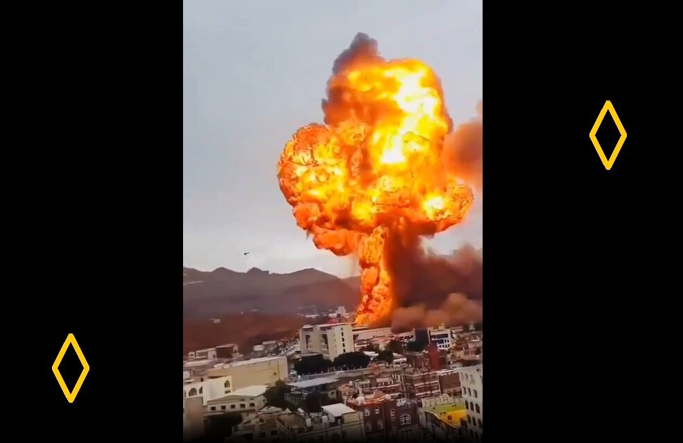 Video | Səudiyyə vəhhabi tejiminin Yəmən Neft Obyektlərinə Dəhşətli Hücumu